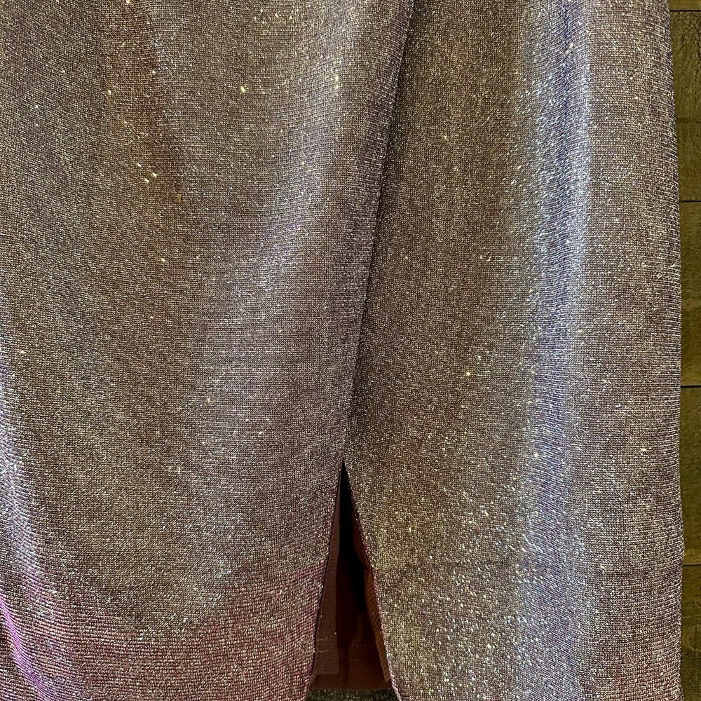 NWT Lulus glitter shimmer midi skirt size small - Picture 4 of 7